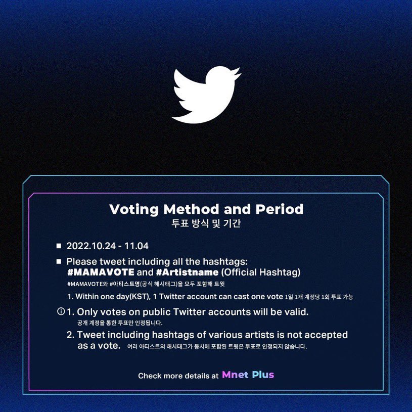 togejustvibin's tweet photo. 🚨 We're wronged! You can only use the voting tag once everyday but retweets will still count! 

VOTE BLACKPINKonMAMA 
#MAMAVOTE #blackpink https://t.co/wfg2qrHivG