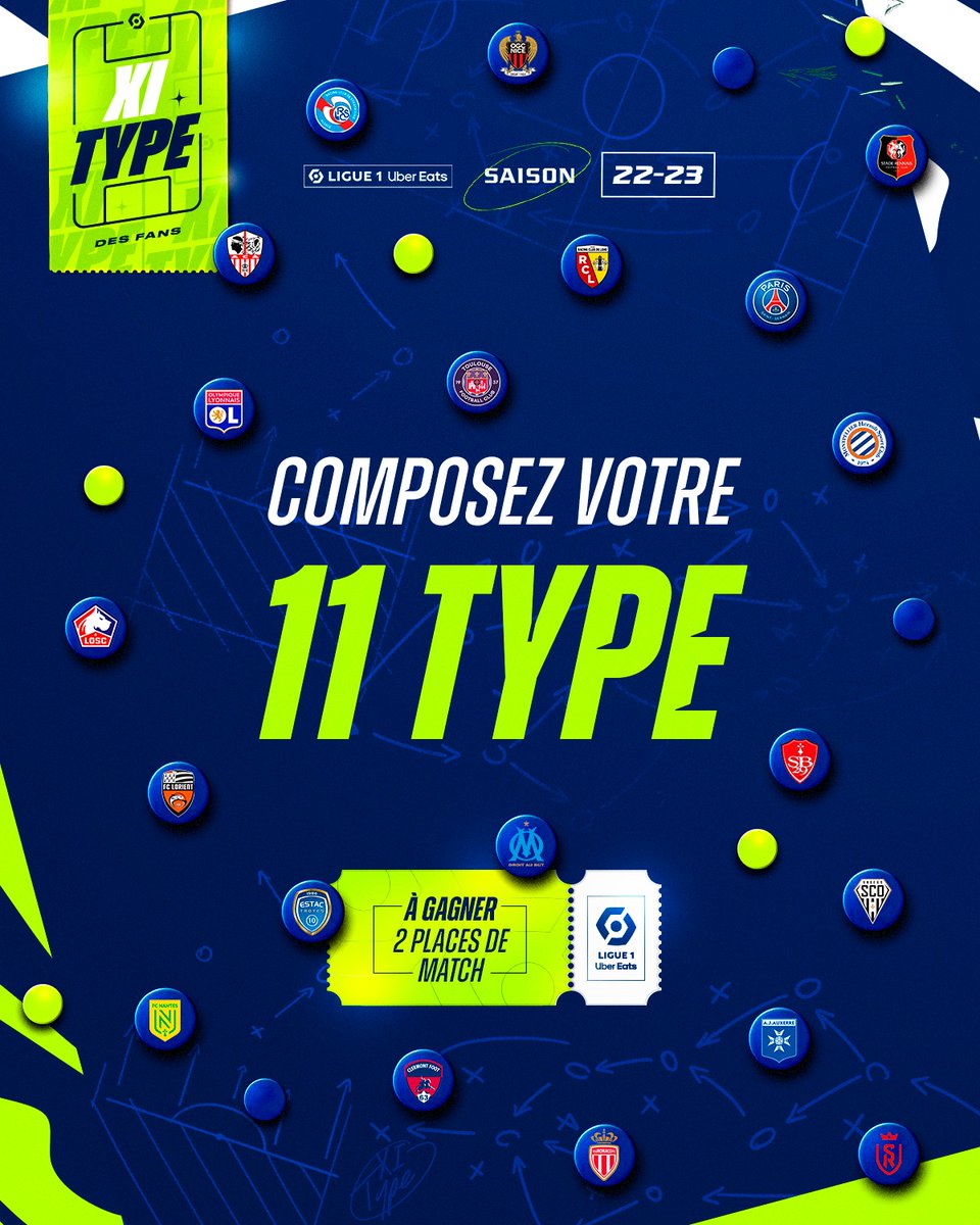 ⏱ TOP CHRONO ! Vous avez 24h pour élire votre #11TypeFans de la 12e journée de Ligue 1 Uber Eats 📲 11type.lfp.fr/ligue1ubereats 🚨 𝗕𝗢𝗡𝗨𝗦 - 2 places pour le match de votre choix sont à gagner !