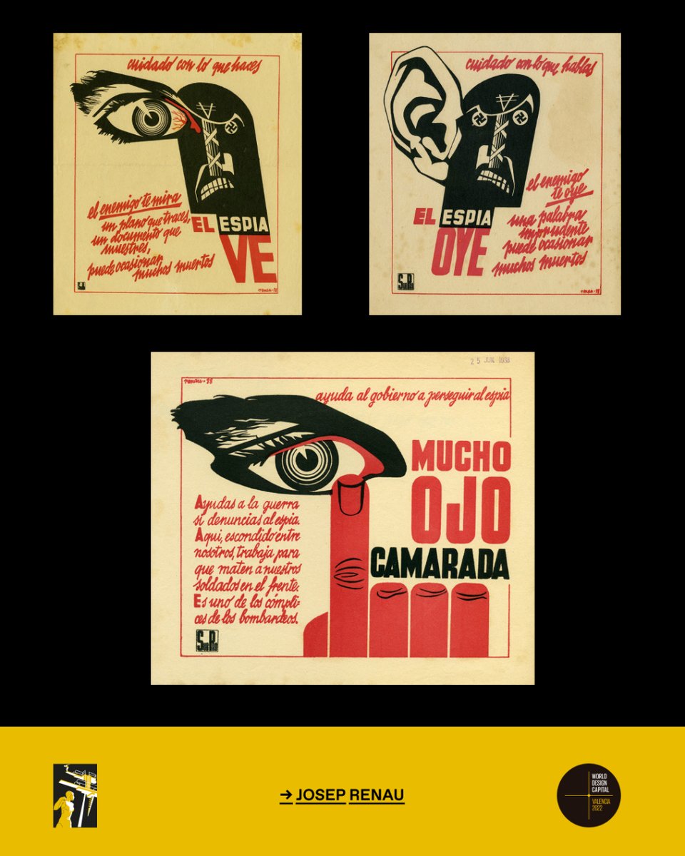 ValenciaDesignF's tweet photo. #JosepRenau is an icon of republican poster design, but his work has been recorded beyond politics as one of the most outstanding of the twentieth century internationally. 
#WorldDesignSpotlight https://t.co/WT2Nhyod3R
