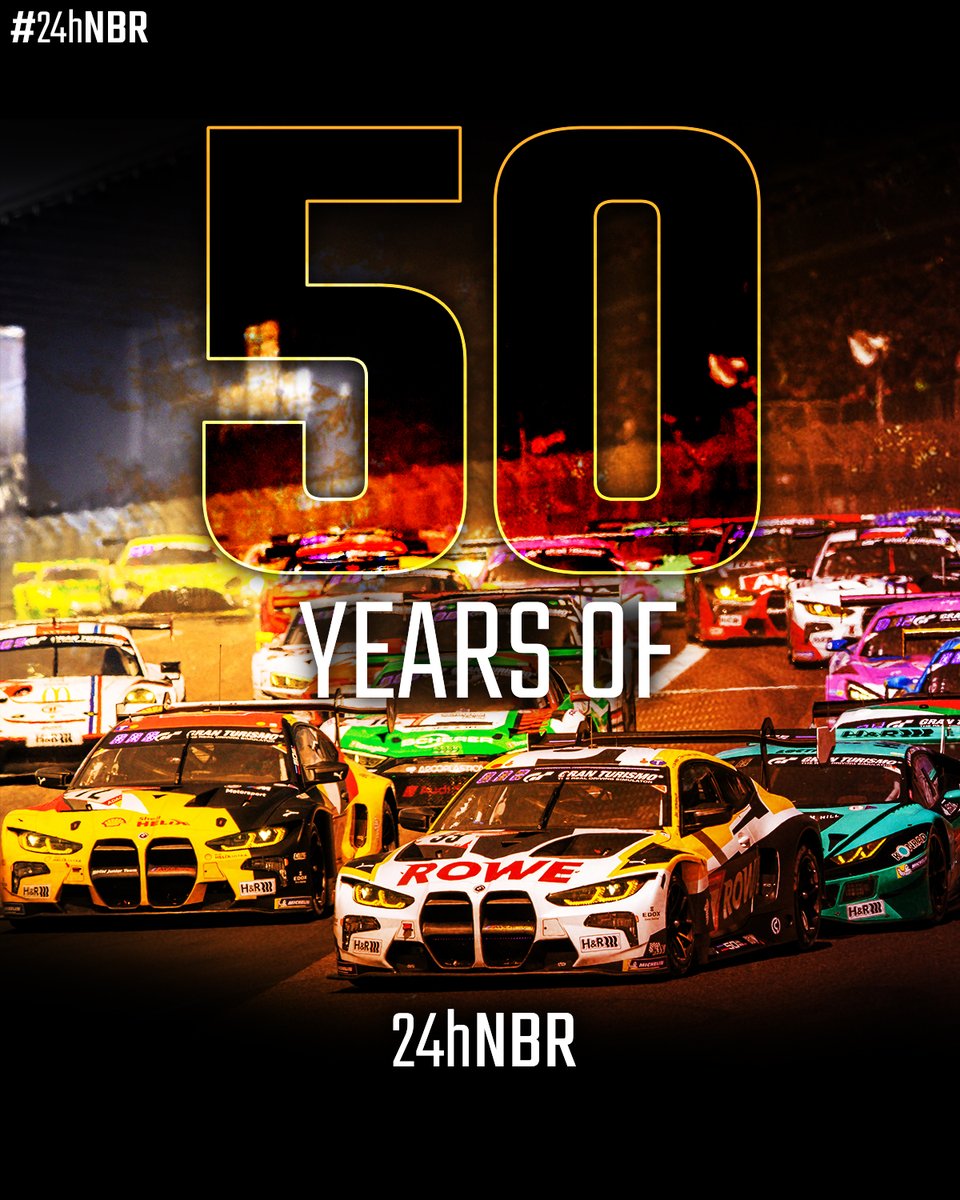 24hNBR's tweet photo. 150 days ago, the 50th edition of the 24h race at the Nürburgring came to an end! 

Time for a look back at these 50 years at the unique race track in the Eifel!

📺 ▶️ https://t.co/KNVeFasjmy https://t.co/HgvNk1OD40