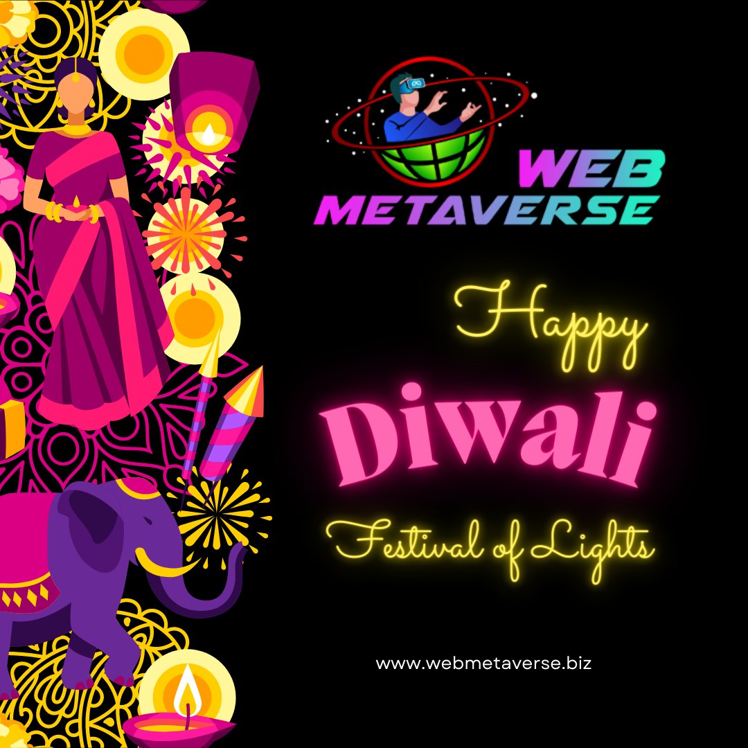 Web_metaverse1's tweet photo. Happy Diwali great Indian festival To all Indian Family of Web metaverse https://t.co/8n6gQUVu8D