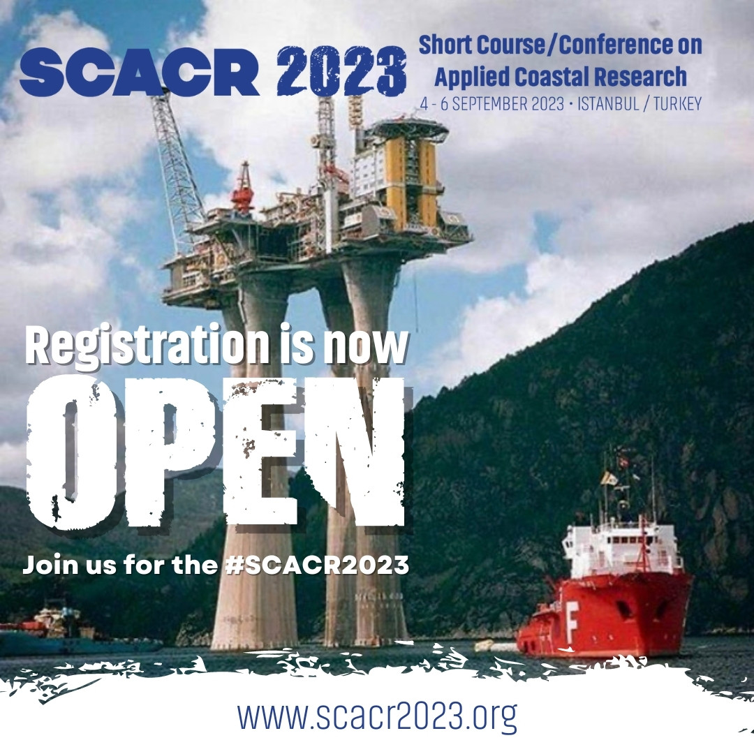 scacr2023's tweet photo. Registration for the SCACR 2023 is now open!

Do not miss the conference and join us! For more information and register: secretariat@scacr2023.org

#scacr2023 #climatechange #coastalengineering #oceanography #geology #ecology #Environment #coastalmanagement #Offshoreengineering https://t.co/64jo6wQgIE