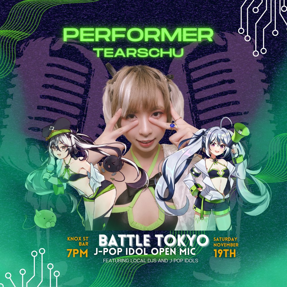 Superkani_info's tweet image. Say hello to @Tearschuu ! Our first performer and host of Battle Tokyo!

⌁☆⌁

T☆chan is a resident of the sydney idol community with a recently debut album - "island", who loves to perform originals and a variety of j-pop cover songs!. 

#battletokyo_idols #overseasidol