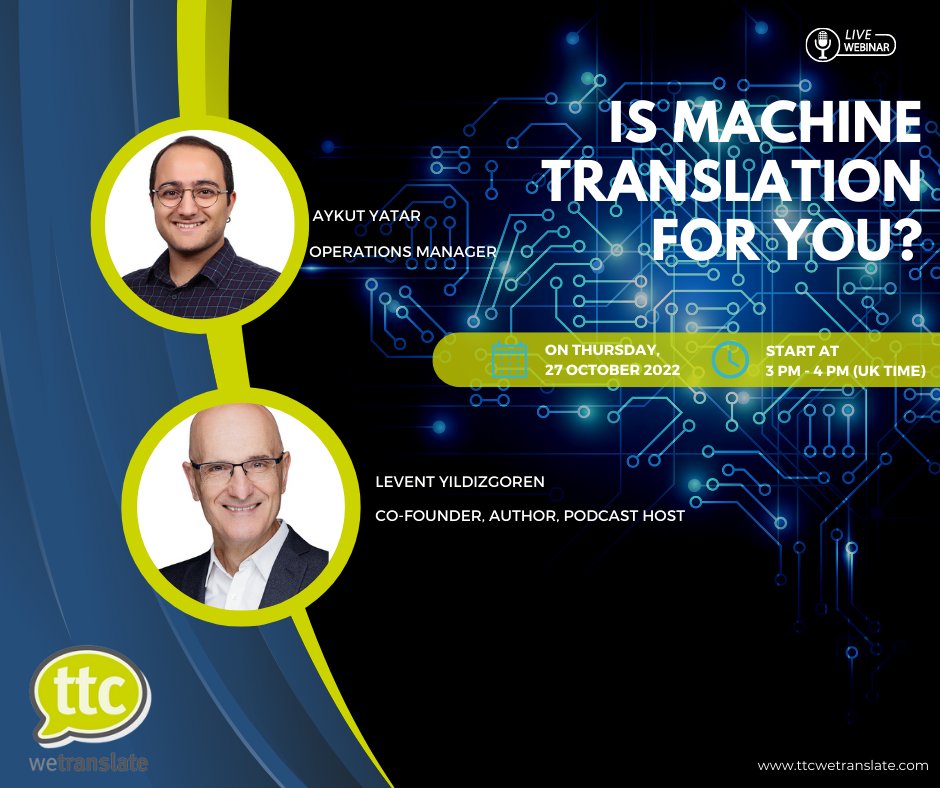 👀Technology is fascinating, right?

✨Machine translation is one of the things that fascinates us.

🥳 For that reason, in 3 days, we will discuss today’s MT world on our LinkedIn event on 27th October at 3:00 p.m. 

😉Do not forget to register now!
ow.ly/WonV50LiY03