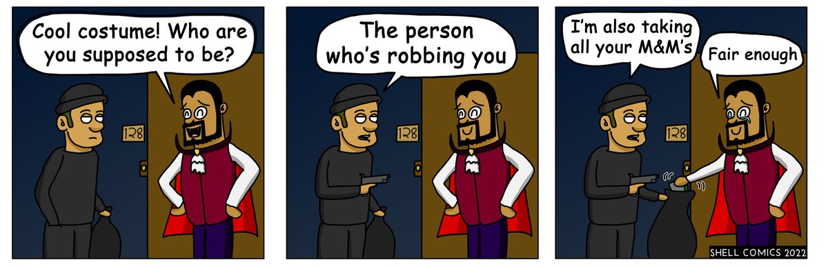 shell_comics's tweet photo. Trick
.
.
.
#art #drawing #doodle #comic #shell #shellcomics #funny #digitalcomic #series #comics #webcomic #comicartwork #memesdaily #webcomics #funnycomics #comicsofInstagram #instacomic #instacomics #comicart #comicstrip #digitalart #joke #halloween #trickortreat #candy https://t.co/qVdUXI0Vs3