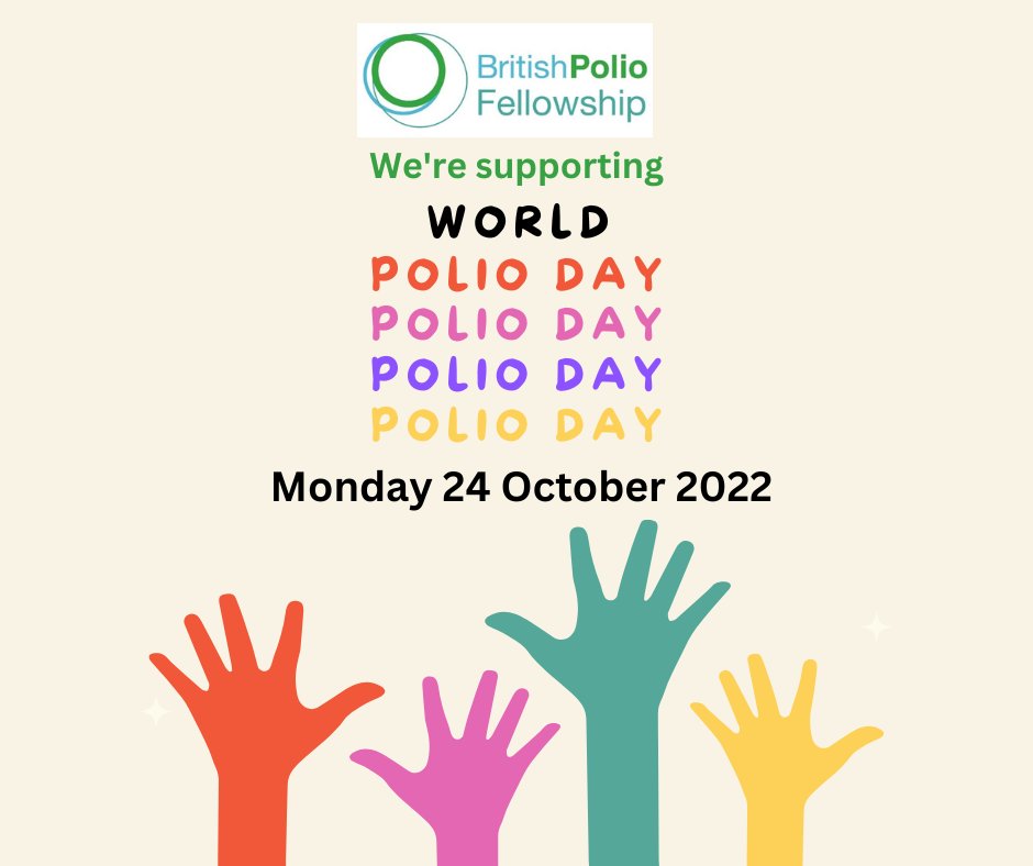 It's WORLD POLIO DAY today. Join us on a Zoom call on Wednesday 26th. We'll be talking with #polio organisations from across the world about how they support and advise their communities.
Register now: eventbrite.co.uk/e/bpf-members-…