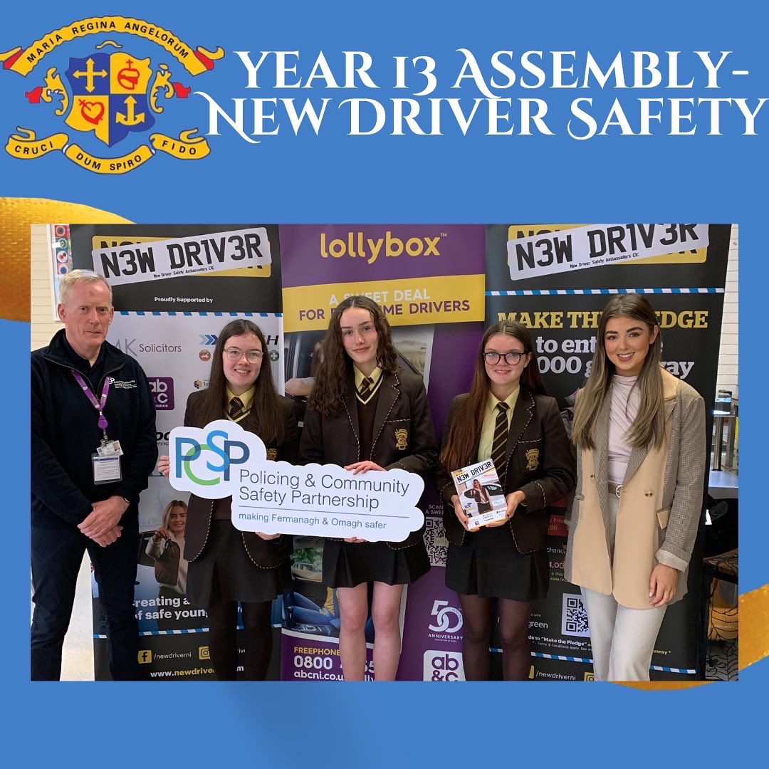 Year 13 welcomed Emma Duffy from @newdriverni to Assembly, this morning. Emma provided pupils with important information regarding applying for their theory test, practical test and how to stay safe on our roads. Thank you Emma for helping our pupils navigate this life milestone!