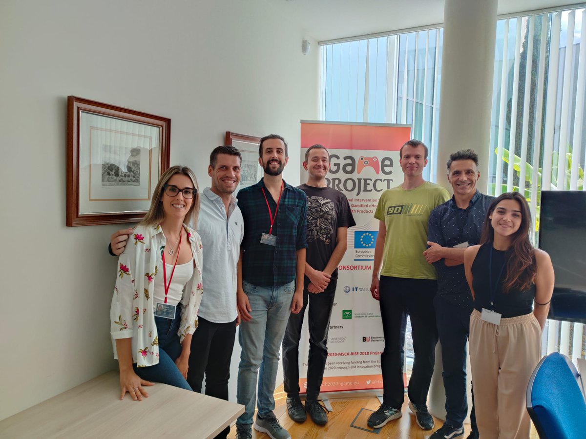 aicuesta's tweet photo. Today, we said goodbye today to @ITware staff during the secodments at @InfoUMA in the @MSCActions of the @H2020iGAME EU project #gamification #SeriousGame https://t.co/6zVydHwv1d