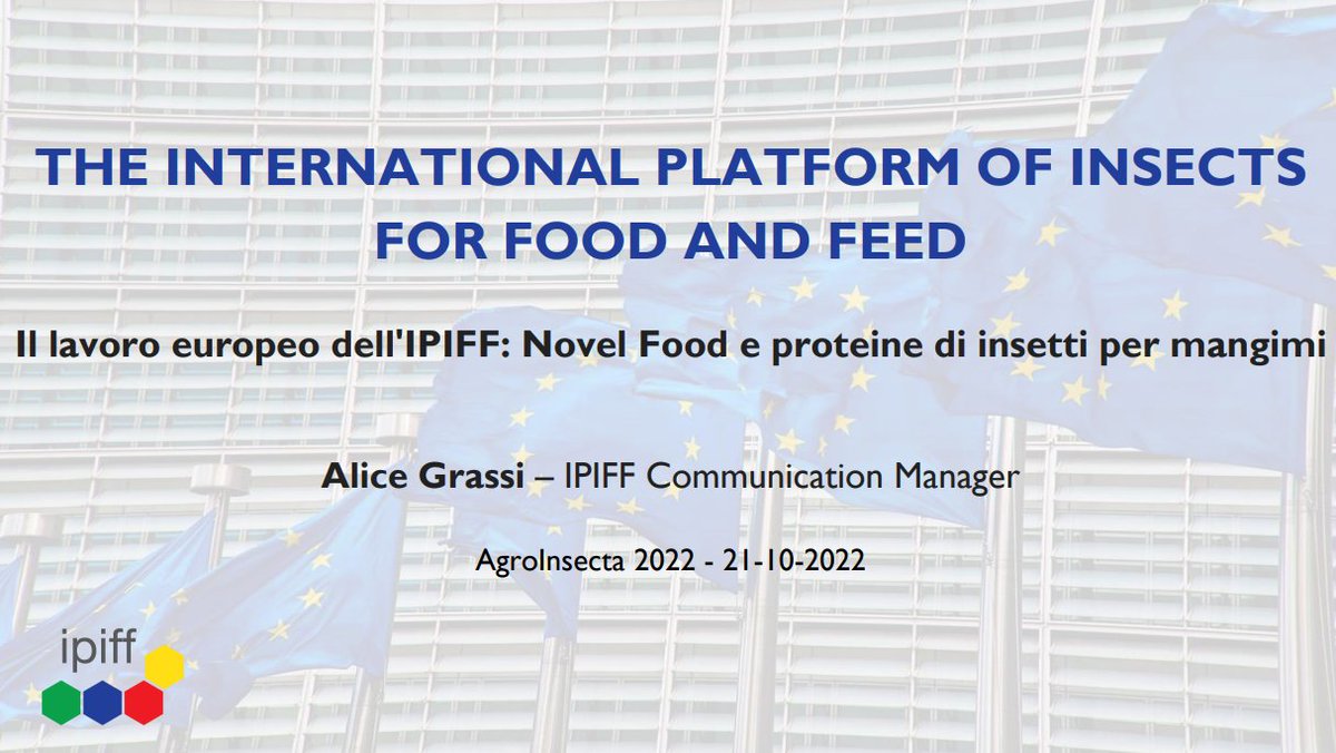 IPIFF_org's tweet photo. 🇮🇹 Last Friday, #IPIFF Communication Manager Alice Grassi took part in the #AgroInsecta2022 conference, organised both online and in Tortona, #Italy.
1/2 https://t.co/4dtjbhMKBE
