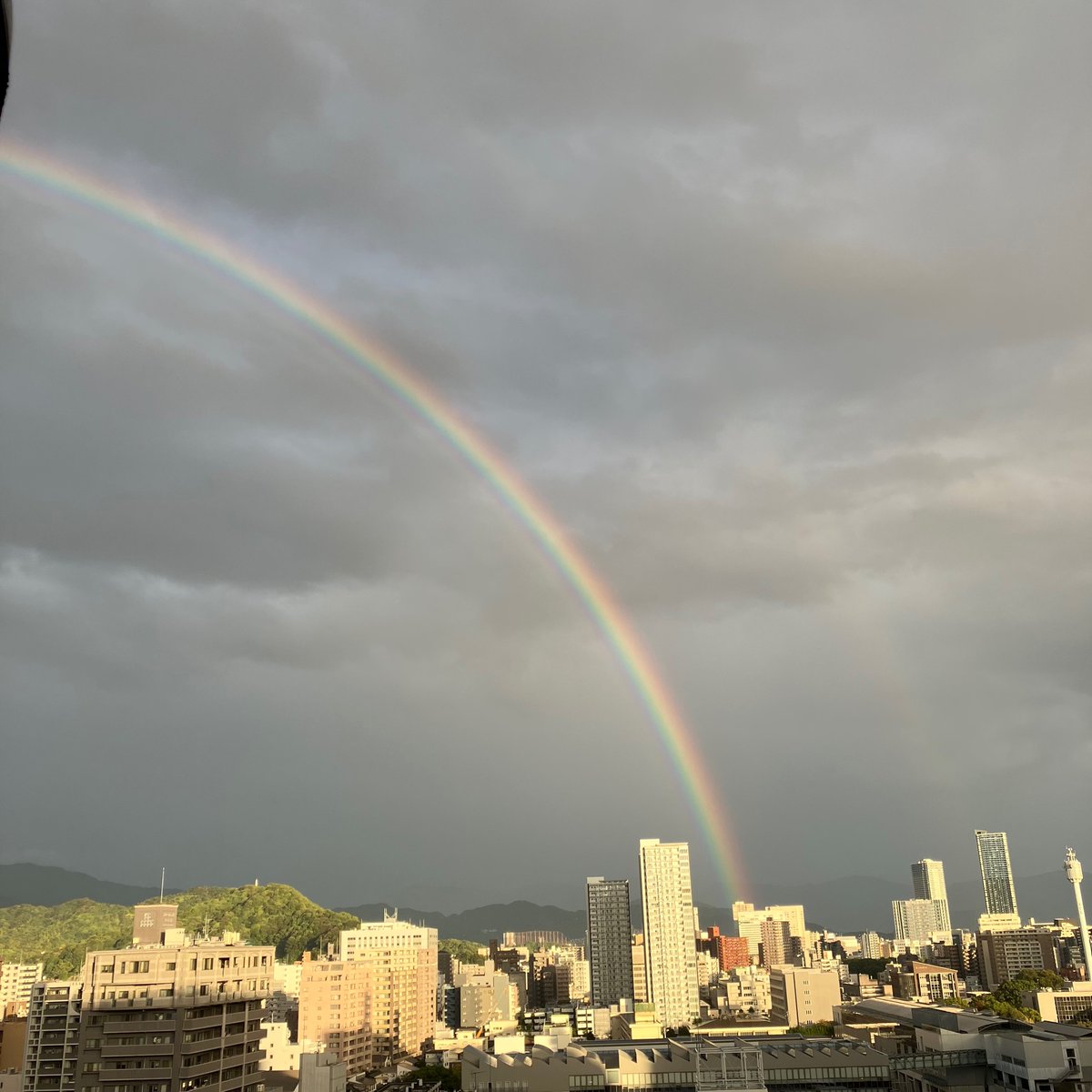 airiumblue's tweet photo. ダブルレインボー🌈🌈 https://t.co/ysLXdEIk0v