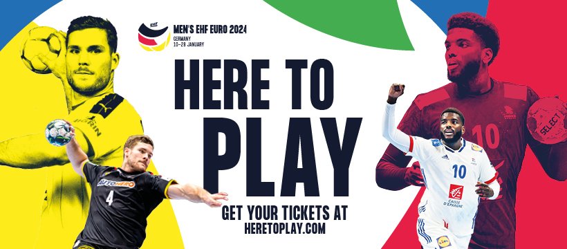 🎫 Tickets for Münich #ehfeuro2024 matches will be available 👉 𝗧𝗢𝗗𝗔𝗬 𝗔𝗧 𝟭𝟱:𝟬𝟬 👈 Get ready to grab yours! 🇩🇪 heretoplay.com #heretoplay @DHB_Teams