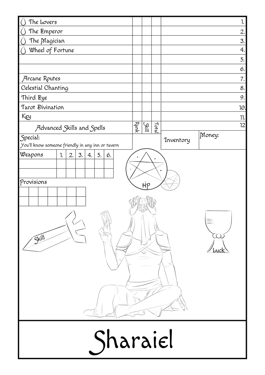 Not4Ghoul_'s tweet photo. my old sheet was getting a lil' messy so I decided to make a new one https://t.co/IVzd1i8wBo