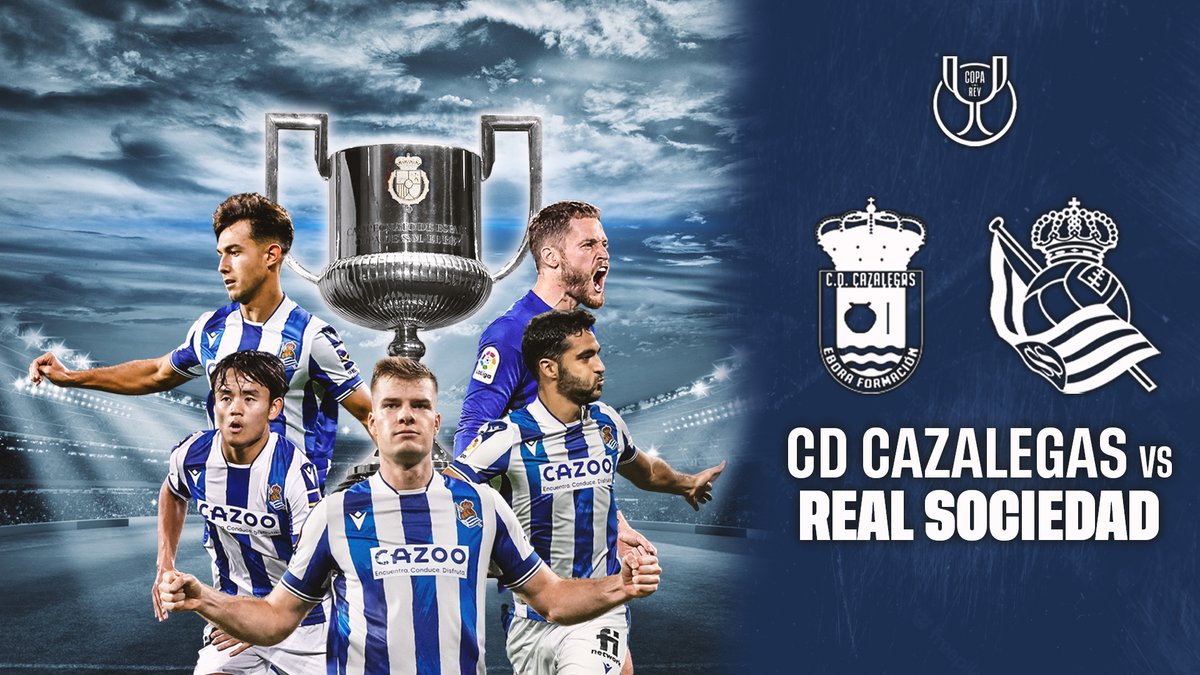 🏆 Nos enfrentaremos al @CDCazalegaseb en la primera ronda de Copa. ¡Será un placer visitaros en noviembre!

#AurreraReala