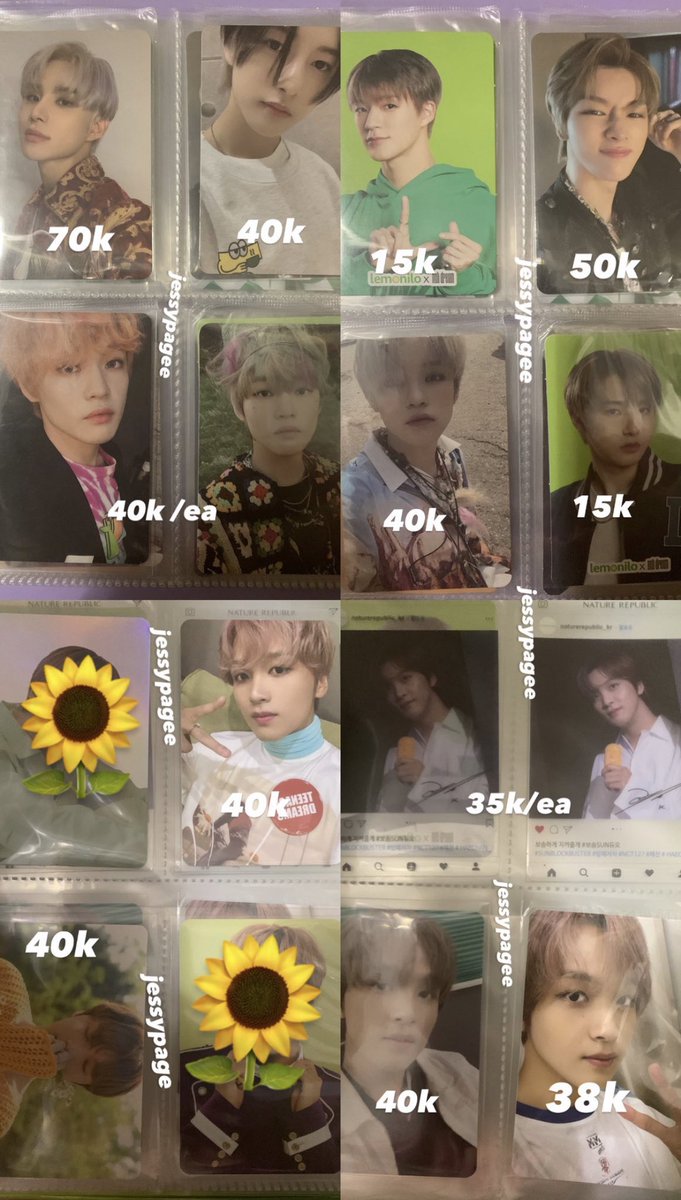 help rt? wts (want to sell) Jungwoo, Renjun, Jeno,Chenle,Jisung,Haechan ✅keep event 📍 dom Medan ✅all good condi ✅🍊 dm @jessypagee