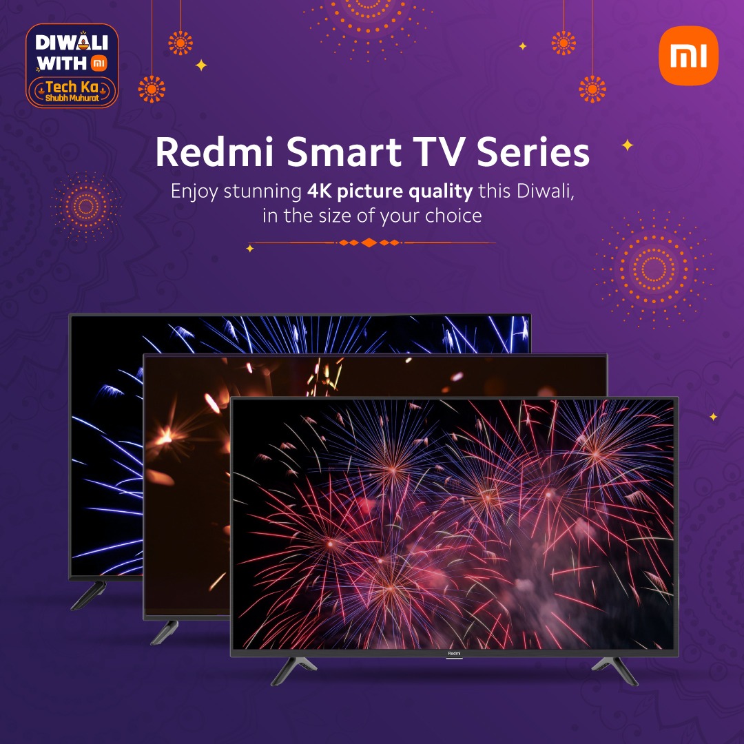 This Diwali experience astounding display resolution with #RedmiSmartTVSeries ✨

Walk into your nearest Xiaomi Retail Store, TODAY! 

#XiaomiRetail #DiwaliWithMi