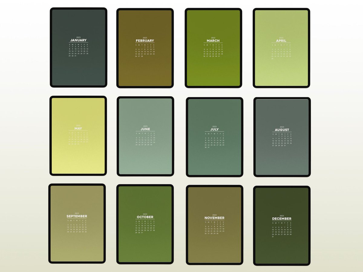 neelkp20's tweet photo. 2023 Minimalist and Neutral Green Theme Digital Calendar Wallpaper for iPad and Tablet | Aesthetic Green Monthly Calendar | Start Sunday
 #start #Calendar #Aesthetic #Minimalist #Tablet #Digital #theme #GreenMonthly #Neutral #CyberNipo #EtsySeller

👉https://t.co/nbc1bljH3g https://t.co/69G8rJZ6sG