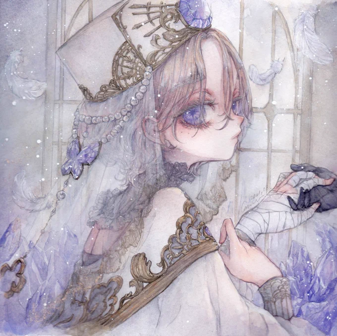 グループ展「Most materials」に参加致します。服や装飾に特に拘って描いていた既作3点を送り出しました。ご高覧頂けましたら幸いです。 会期:2022年10月26日(水)～10月31日(月)時間:12時～20時(最終日18時まで)場所:ぎゃらりぃあと様 二階奥のお部屋 
