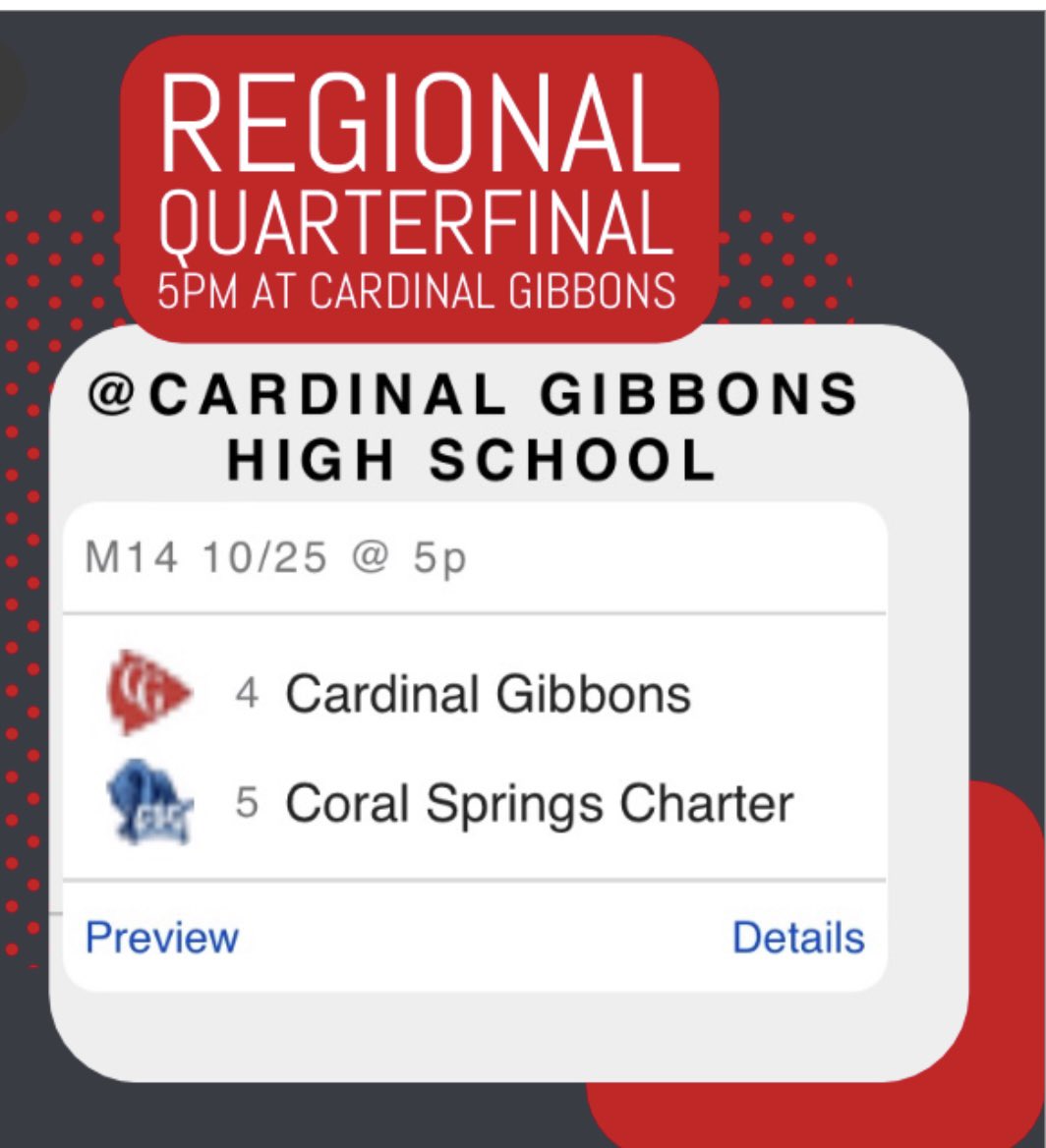 Volleyball championship series! <a href="/CGHSChiefs/">Cardinal Gibbons Chiefs Athletics</a> <a href="/Gibbons_Vball/">Cardinal Gibbons Volleyball Girls</a>