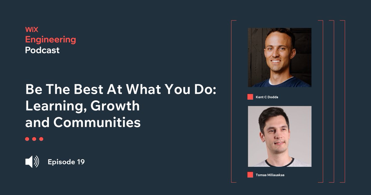 typeoftomas's tweet image. Our long waited episode with @kentcdodds is finally out 😊! In the episode we discuss, what it takes to develop your own voice in the community, and provide practical tips 💡🔍.

Listen at @WixEng podcast: pod.link/1503976848/epi…