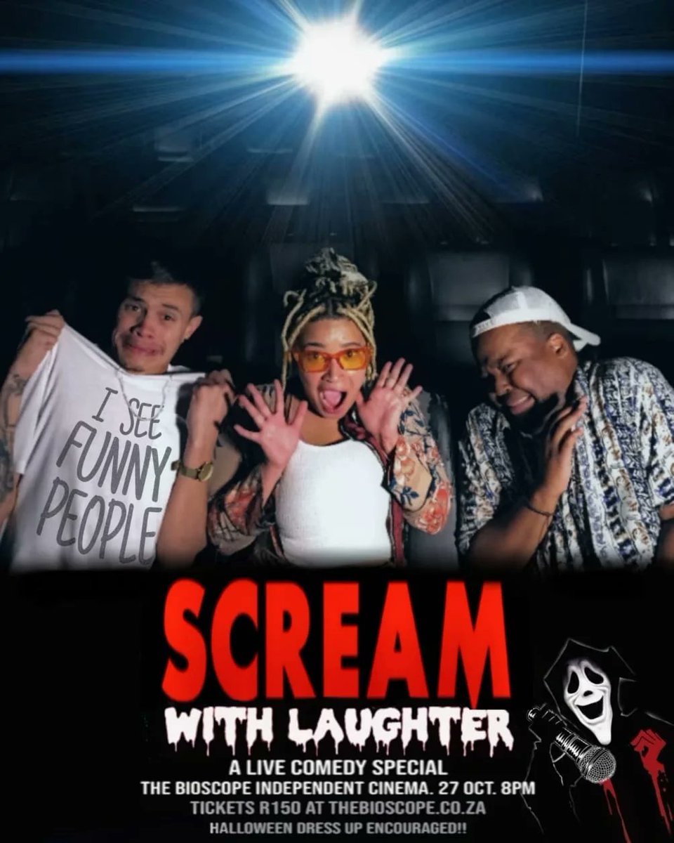 vuyixaba's tweet photo. 3 more days to go. We're very excited for this one 👻 #Halloween like never before!

Get your Tickets and prepare to Scream with Laughter 

Ticket Link - https://t.co/jBpjct95e2 https://t.co/UPkvBodhNX