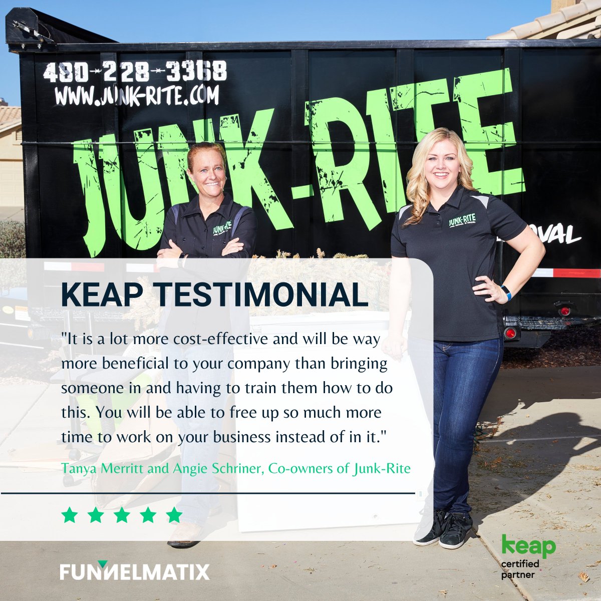 Small business owners work with Keap because they know it works.

Visit lnkd.in/g3E2Xj_V to learn more about Tanya and Angie's customer story.

#clienttestimonial #keap #crmsoftware #smallbusinessowners #marketingautomation #testimonial #customerstory #entrepreneurs