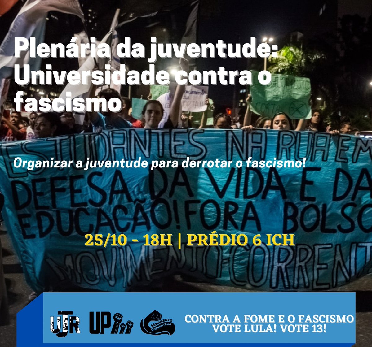 llinhadoequador's tweet photo. Bora discutir as melhores formas de Organização e Luta da Juventude para derrotar o fascismo, convocamos geral pra colar na nossa plenária! 🌊 Vem de RT! Se liga PUC estudante! https://t.co/1CTErJ2pui
