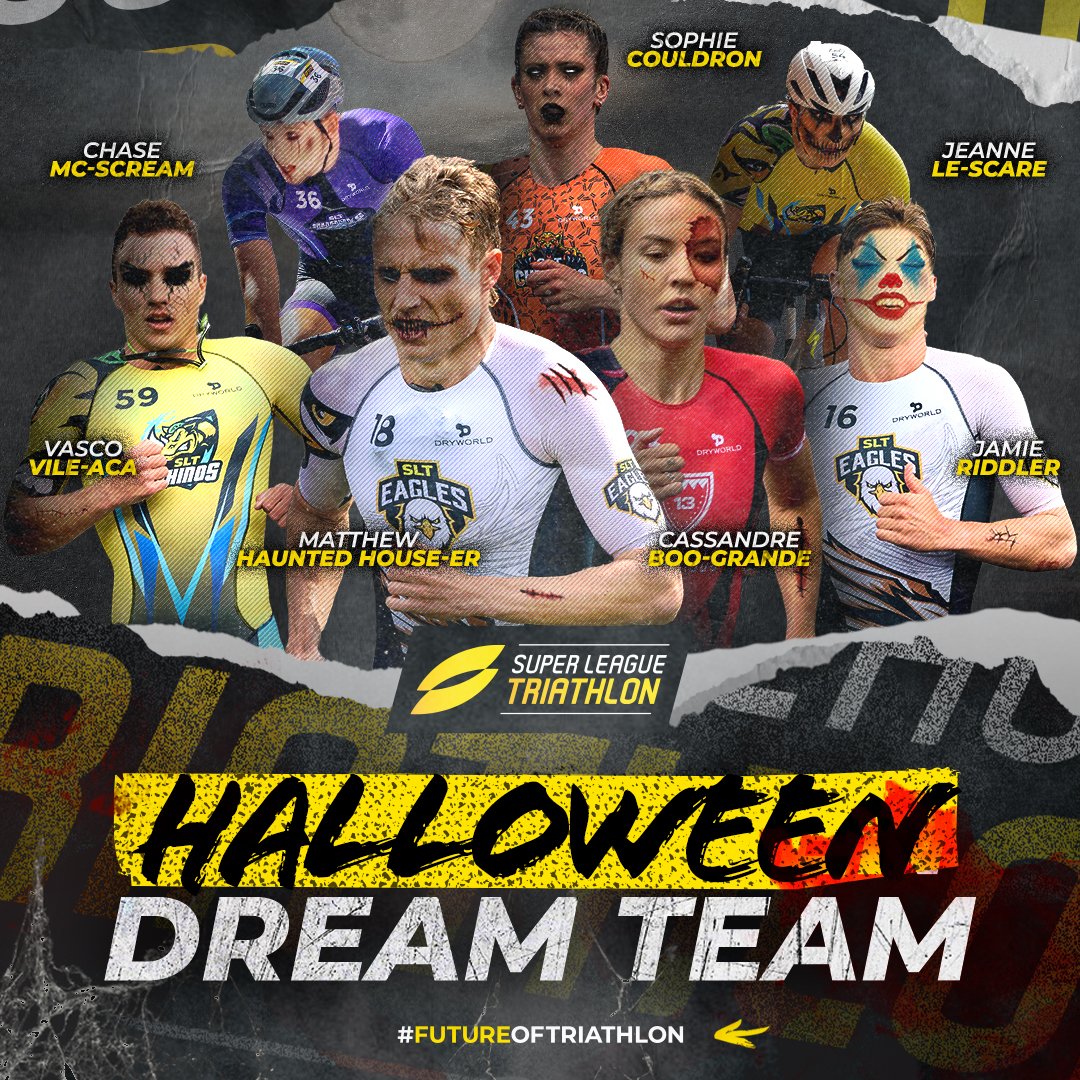Happy Halloween from Spooky League Triathlon 🎃

What do you think of our Dream Team? 👻