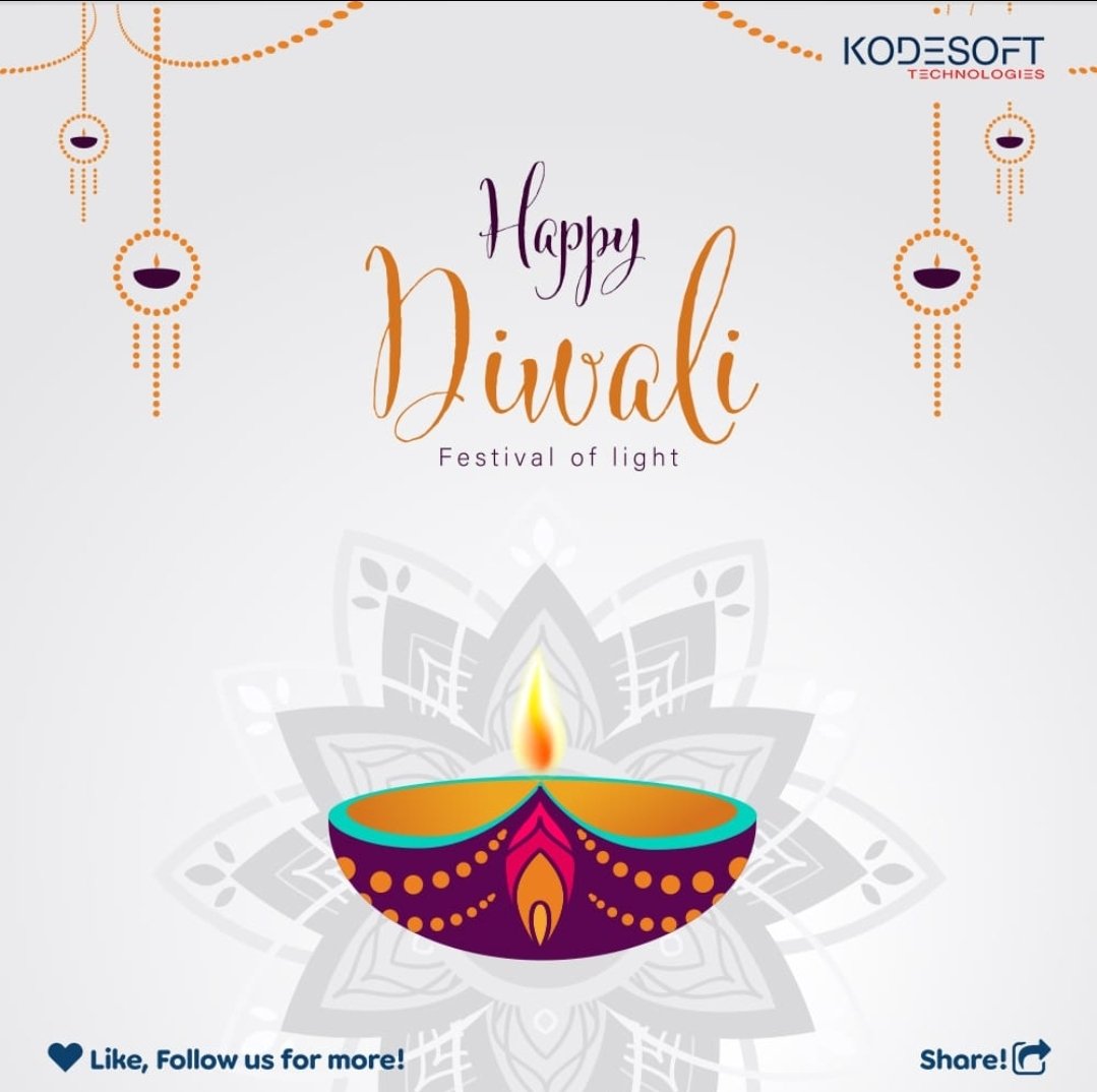 kodesofttech's tweet photo. Let's remove the darkness of our inside and bring light to the world.
Happy Diwali...

#happydiwali🎉 #DiwaliSpecial #kodesoft #festivevibes #HappyDiwali #kodesoftindia #webdesign #website #appdevelopmentcompany #DiwaliCelebration #DiwaliGifts https://t.co/OcnVX2VE72