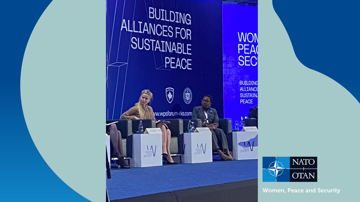 Great thanks to @Presidenca_RKS for organising such an important conference - Our office was represented both in person and online! In her speech SGSR @irenefellin highlighted: “The war in the Balkans was part of the impetus that led to #UNSCR1325 on #WomenPeaceSecurity”.