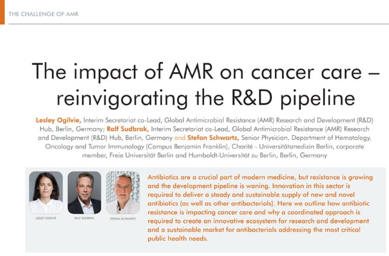 Global AMR Research & Development (R&D) Hub (@globalamrhub) on Twitter photo Out now! A new collection of articles on #AMR and #cancer just published by @UICC & <a href="/amrcontrol/">resistancecontrol</a> ‘Challenge for the Cancer Community’!
👉uicc.org/resources/amr-…
👉Read our contribution with Dr. Stefan Schwartz <a href="/ChariteBerlin/">Charité - Universitätsmedizin Berlin</a> here: resistancecontrol.info/wp-content/upl… Out now! A new collection of articles on #AMR and #cancer just published by @UICC & <a href="/amrcontrol/">resistancecontrol</a> ‘Challenge for the Cancer Community’!
👉uicc.org/resources/amr-…
👉Read our contribution with Dr. Stefan Schwartz <a href="/ChariteBerlin/">Charité - Universitätsmedizin Berlin</a> here: resistancecontrol.info/wp-content/upl…