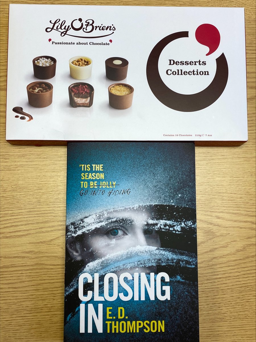To celebrate the recent publication of Closing In, E.D. Thompson's chilling page-turner, we'd like to offer a little treat to a lucky reader - a copy of the book and a box of Lily O'Brien chocolates to devour while reading! All you need to do is RT to enter! <a href="/ThompsonEirin/">Eirin Thompson</a>