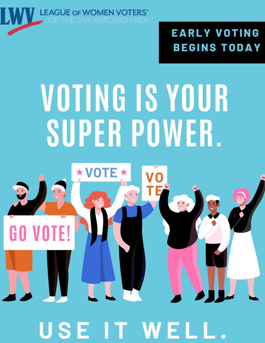 TODAY: Voters who don’t want to wait in lines on Election Day, can vote during the early voting period from Oct. 24 to Nov.