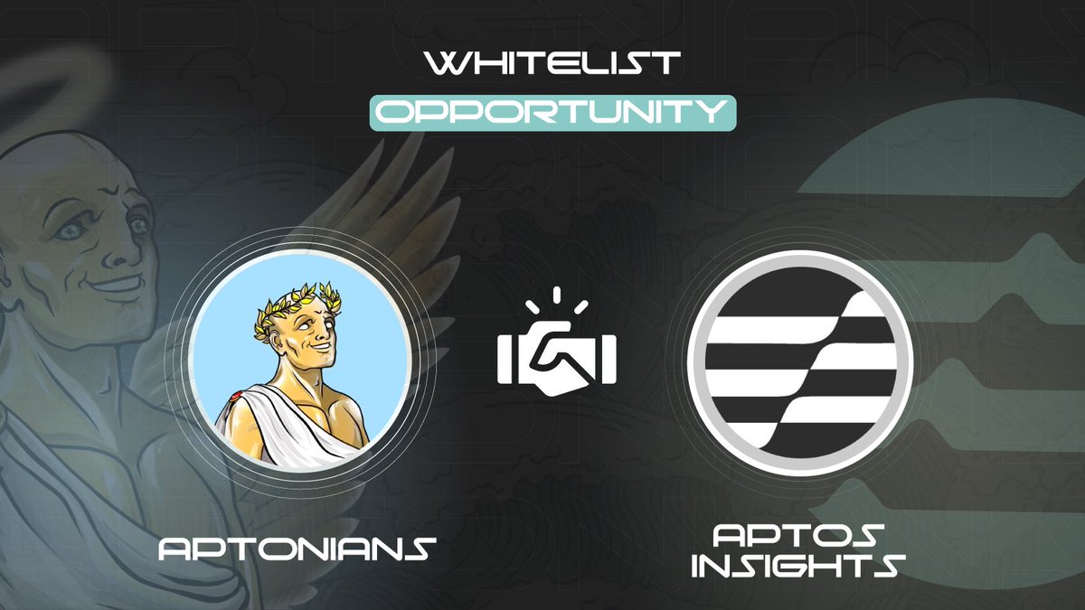 💎 BIG  WL GIVEAWAY💎

With honor to our partners 
<a href="/AptosInsights/">Aptos Insights 🌐🖤🤍</a> 🪬 <a href="/AptoniansNFT/">The Aptonians 👽 - SOLD OUT 💎</a>

💠20WL Spots to Giveaway

Rules📣:
1️⃣Follow: <a href="/AptosInsights/">Aptos Insights 🌐🖤🤍</a> &amp; <a href="/AptoniansNFT/">The Aptonians 👽 - SOLD OUT 💎</a>
2️⃣❤️ &amp; RT 
3️⃣ Tag 3 friends
#AptosNFTs  #AptosEcosystem