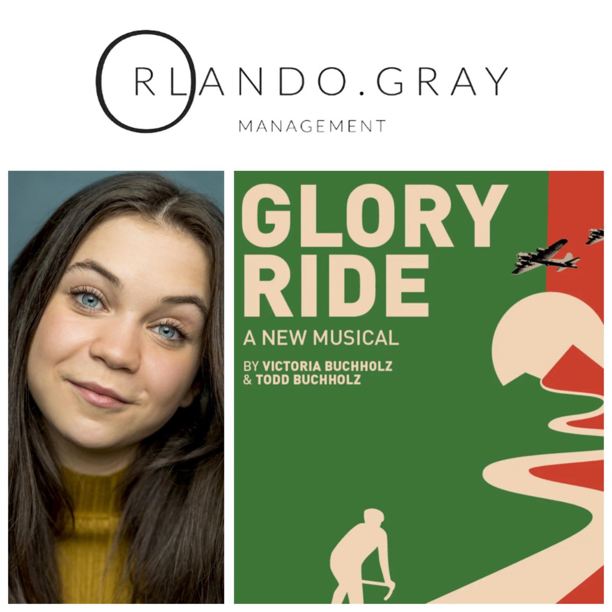 OrlandoGrayMgt's tweet photo. A HUGE OGM congratulations to our ADRIANNA BERTOLA (@AdriannaBertola ) who joins the UK Premiere cast of Glory Ride- A New Musical as ‘Giulio’. The show runs this November at @TheOtherPalace #TeamOGM 🔥 A massive thank you to @harryblumenau and the team! https://t.co/uLuRZuGmQY