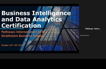 PathwaysInt's tweet photo. Our virtual #businessintelligence &amp; #dataanalytics certification course in partnership with Strathmore Business School (SBS) is ongoing. 
#powerbi #tableau #microsoft #data #analytics #digitaltransformation #executives #business #becomedatadriven #training https://t.co/6uy6SX9lOj