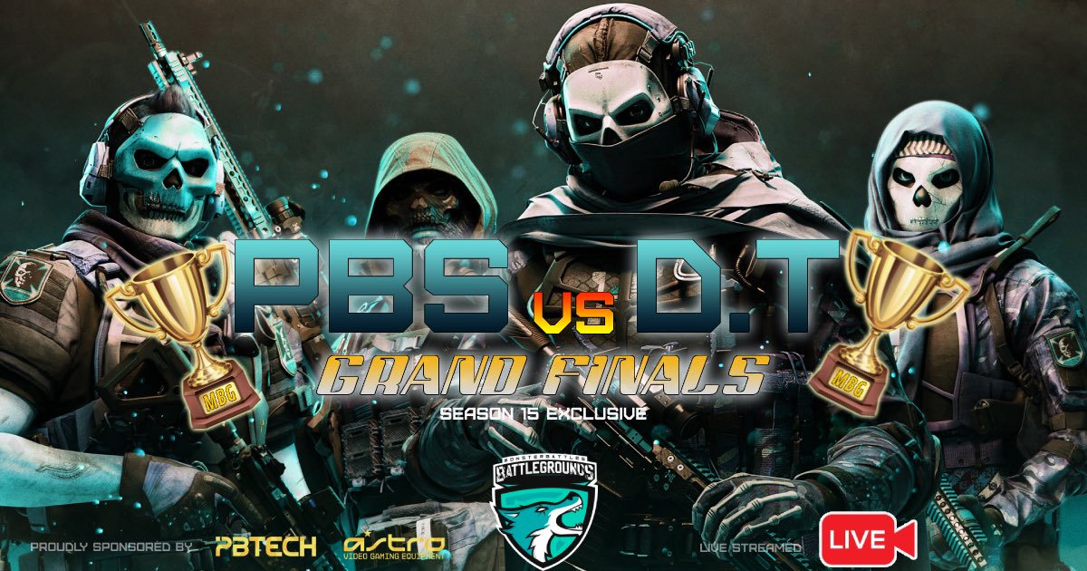 MBGOfficialOCE's tweet photo. PBS vs D.T 

SEASON 15 MBG GRAND FINALS https://t.co/qJYodBsYTa