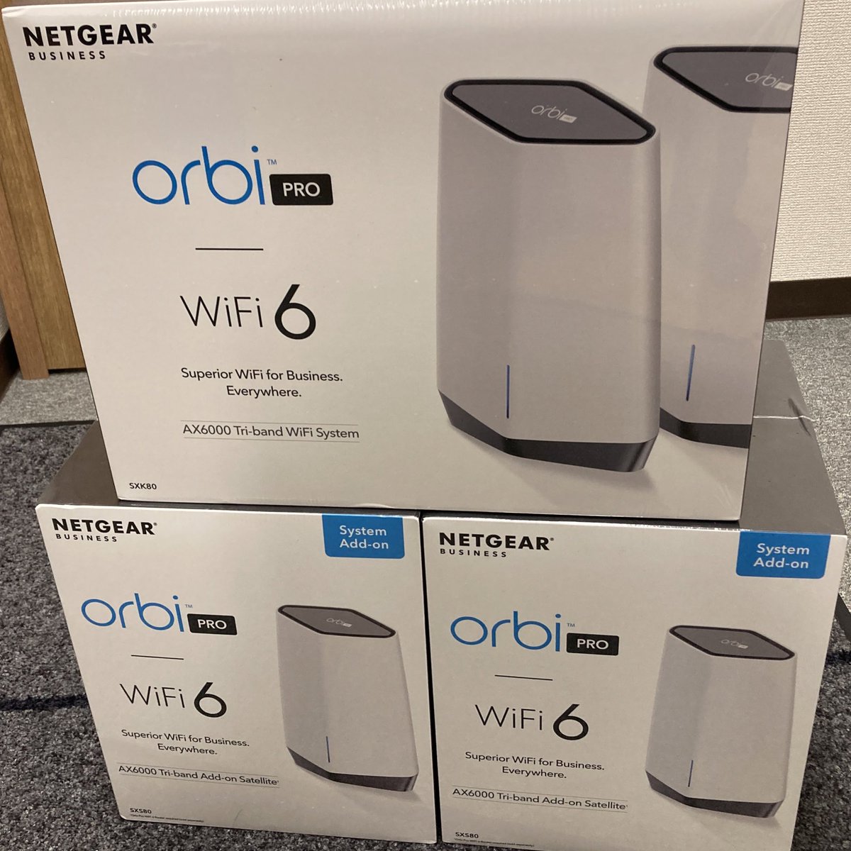 InfoEmission's tweet photo. #NETGEAR #orbi #PRO #AX6000 #Wifi6 #SXK80 #SXS80
#satellite (追加用サテライト)×2
#無線LAN #ルーター #11ax #トライバンド #メッシュWiFi
#尼崎 #Emission
ネットワーク構築サービス
https://t.co/ZMoun58Osw https://t.co/4LWjZwJO6K
