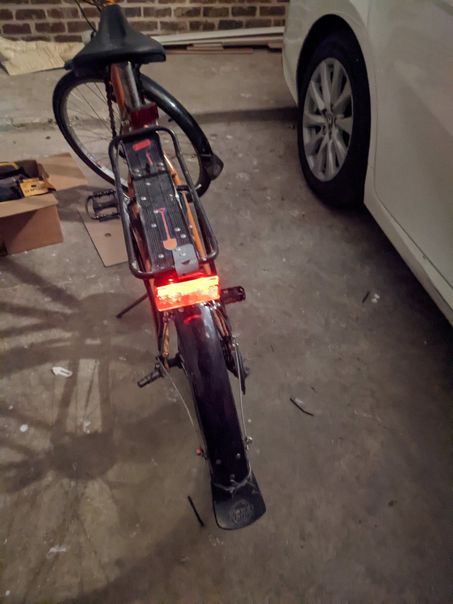 First wheel build done, with new <a href="/RideShimano/">RideShimano</a> dynamo hub running Busch and Müller lighting. Thanks @bikeshopgirlcom for the recommendation and Durham Cycles for the parts and assembly pointers.