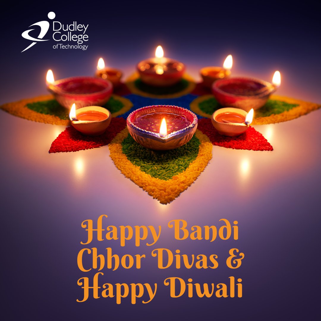 Dudley College of Technology is wishing everybody celebrating, both a joyous and prosperous Bandhi Chhor Divas & Diwali! 🎉 #culture #celebrate #equality #diversity #inclusion #festivaloflights #sikh #hindu