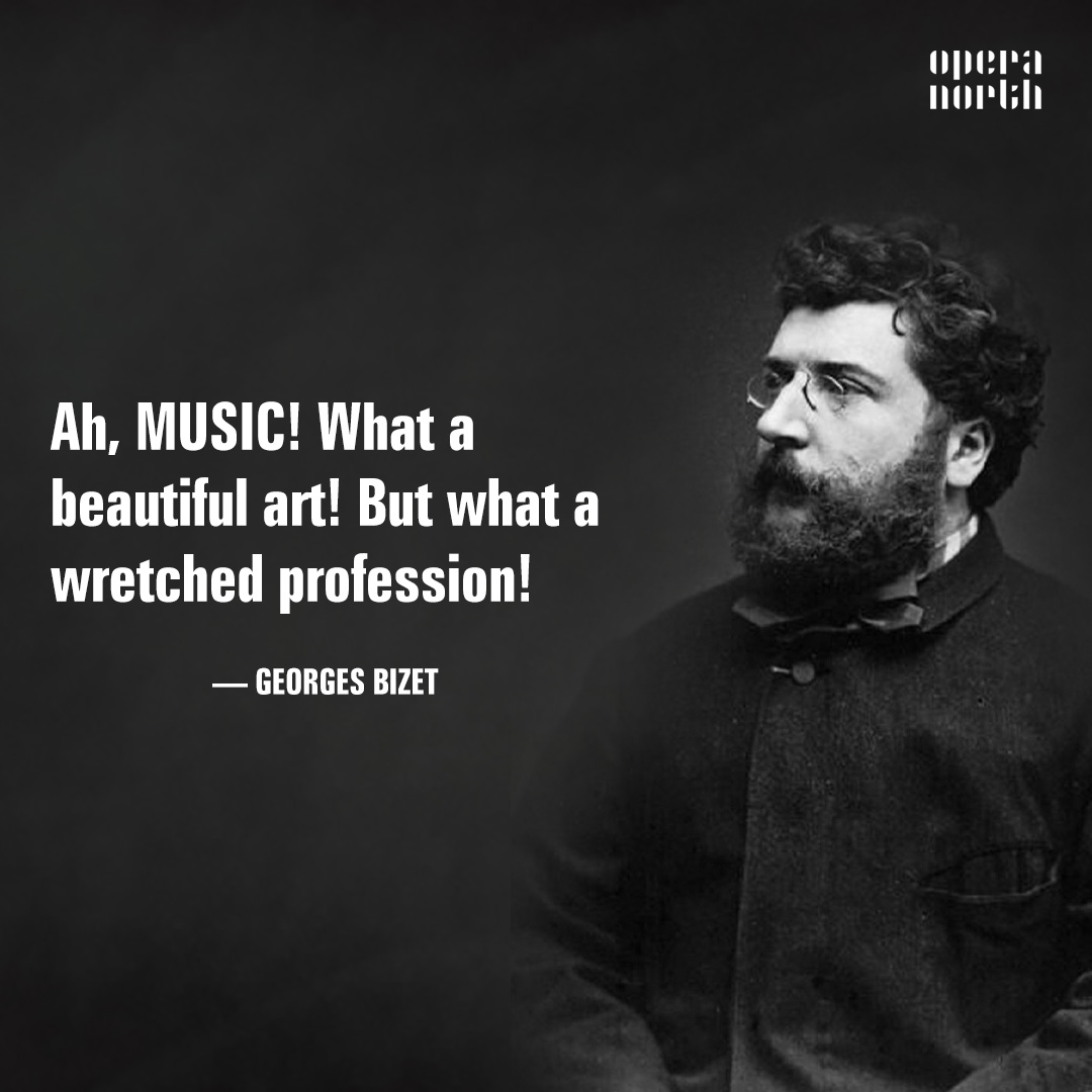 😬 Thoughts from BIZET, born #OnThisDay in 1838, on what is now #WorldOperaDay! How are YOU celebrating? #TuesdayMotivation (or not...)