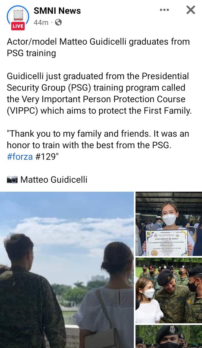 ZeeKamad's tweet photo. Wow! Congratulations, Matteo Guidicelli!!👏 Please protect our President. 🇵🇭❤️💚 https://t.co/1NZT71ora5