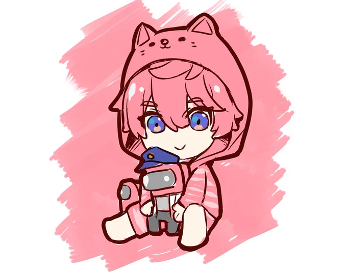 #あなたのぴんく色の作品を見せてください  #さとみくん 