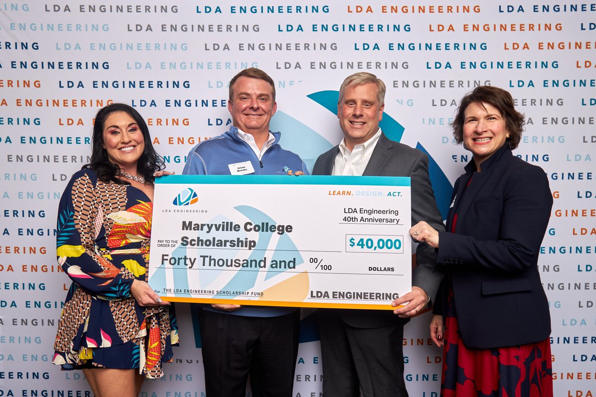 When @LDAengineering selected four area schools as recipients of $120,000 in scholarship funds as part of its $500K pledge to #STEM education, we were humbled to be one of them. From the @ScotsSciScholar to our Maker Space to more, we're committed to STEM at #Maryville College.