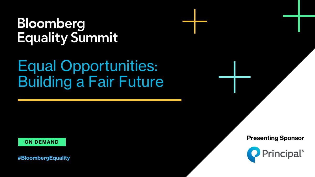 At the #BloombergEquality Summit, we convened business leaders, policymakers, and innovators to help create blueprint for a future based on equitable prosperity alongside @principal. Watch on-demand here! bloom.bg/3AvxOfI