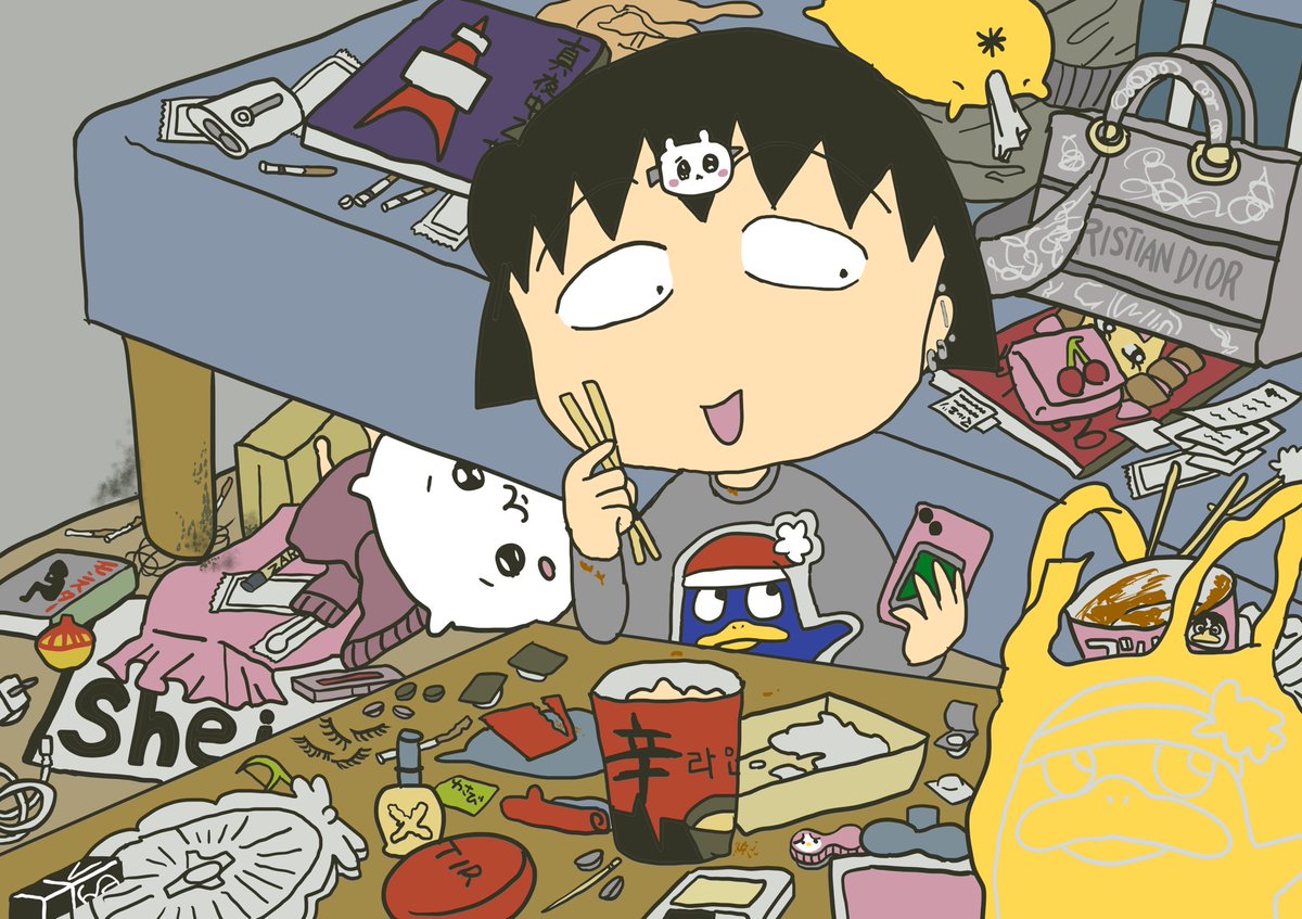 新宿のまる子
（ちびまる子てゃファンアート）