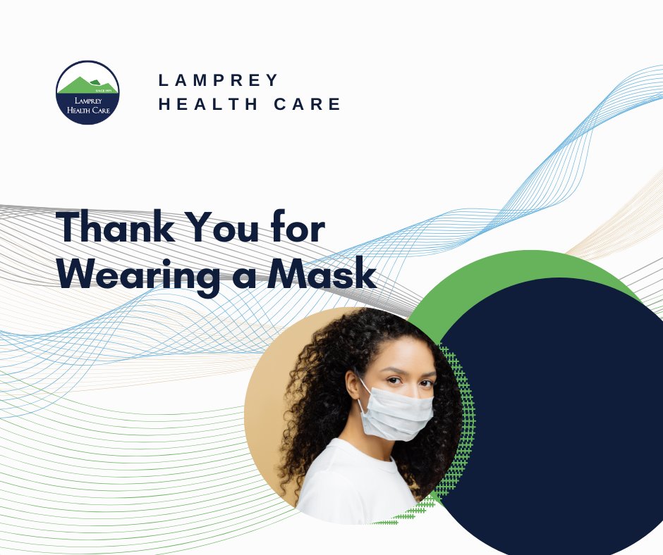LampreyHealth's tweet photo. A REMINDER
We still require masks in our facilities for the safety of our patients and staff. New masks are available as you enter. Thank you.

#HealthyYouIn22 https://t.co/2E8KjIkmkw