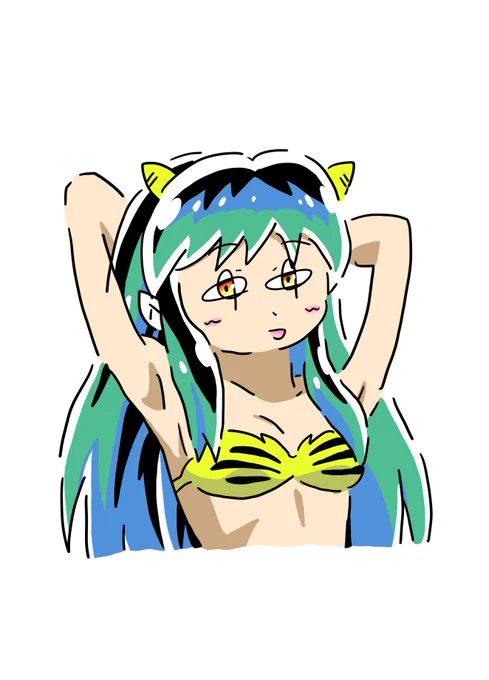 ラムちゃんを描きました。 #うる星やつら 