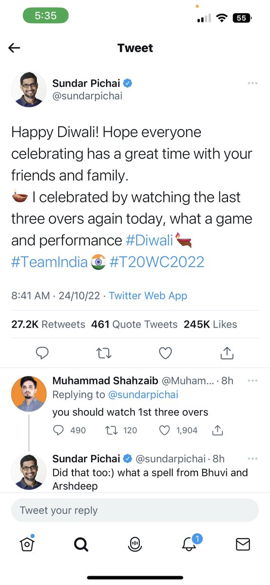 imSAMUDRAPATHAK's tweet photo. What a reply #teamindia #T20WorldCup2022 https://t.co/4WMEytU9Re