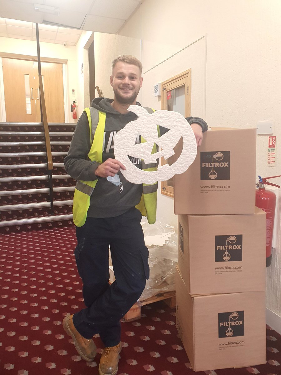 Nathan and John from FILTROX Carlson Ltd have just donated some pumpkin faces for the children to decorate. Join Rebecca in the town square Tues 12-3pm Wed 6-8pm &amp; Thurs 12-3pm for creative activities