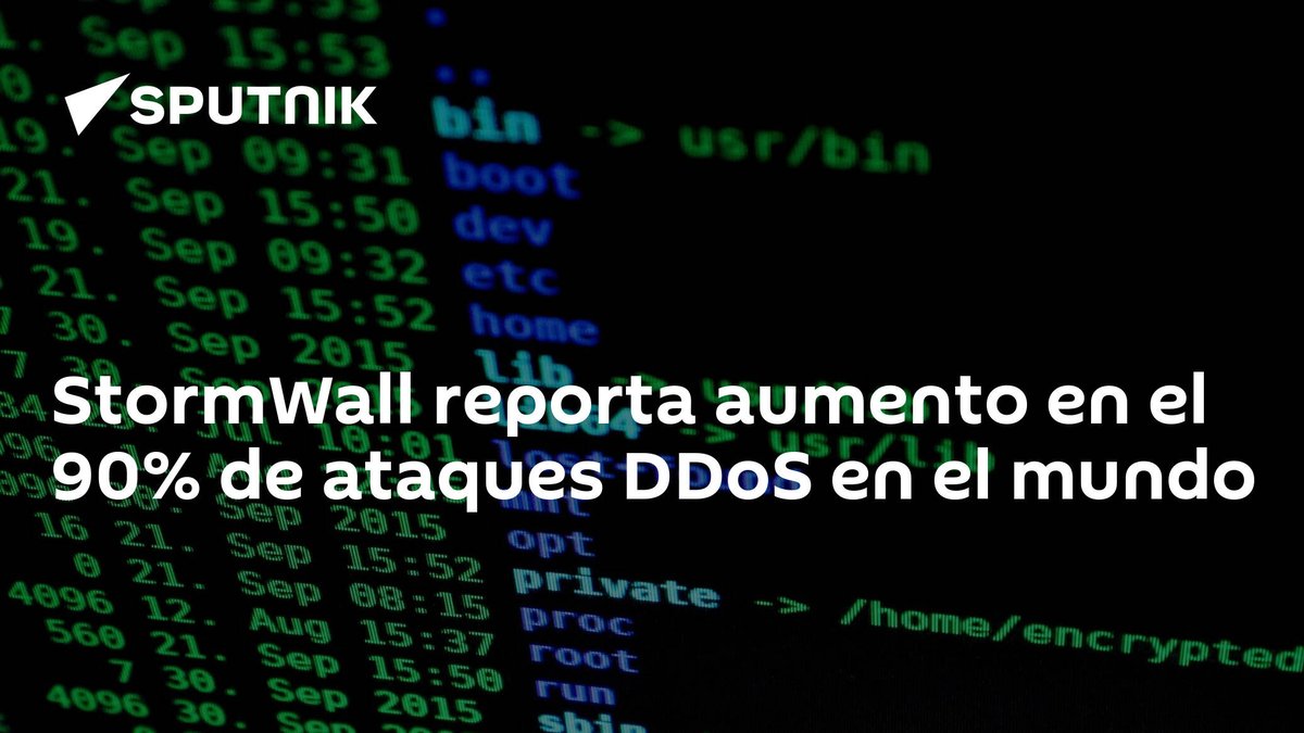 SputnikMundo's tweet photo. StormWall reporta aumento en el 90% de #ataquesDDoS en el mundo https://t.co/DgIkK4fy9P https://t.co/58hAUFvU6j